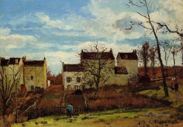 Primavera en Pontoise 1872 Camille Pissarro Pinturas al óleo